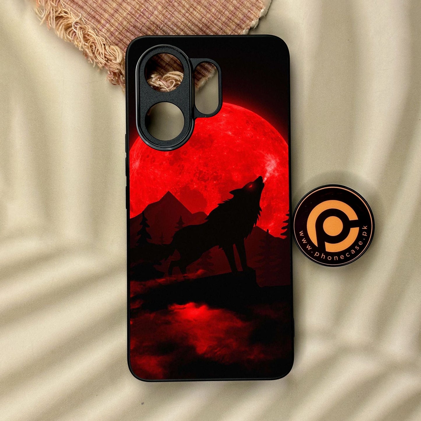 Vivo V60 - Wolf Design 5 - Premium Metal Printed Soft Bumper Shock Proof Case