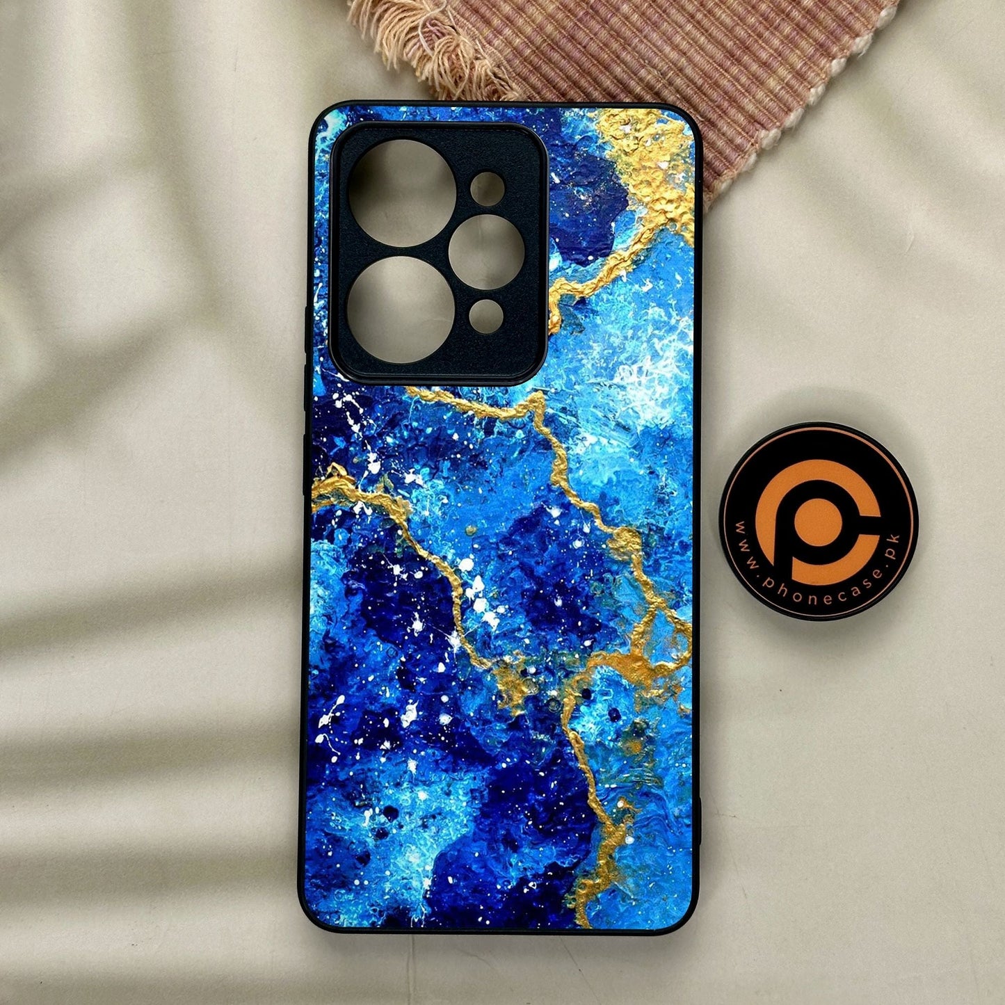 Realme 15 - Blue 2.0 Design 4 - Premium Metal Printed Soft Bumper Shock Proof Case