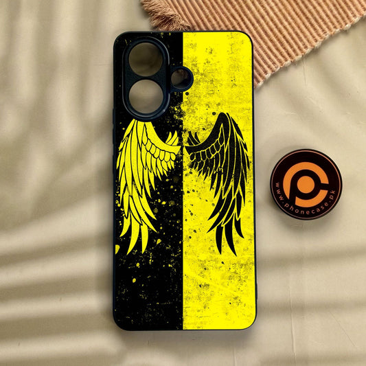 Vivo V60 Lite  - Angel 2.0 Design 1 - Premium Metal Printed Soft Bumper Shock Proof Case