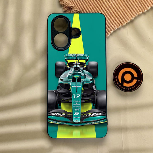 Vivo V60 Lite  - Formula 1 Design 6 - Premium Metal Printed Soft Bumper Shock Proof Case
