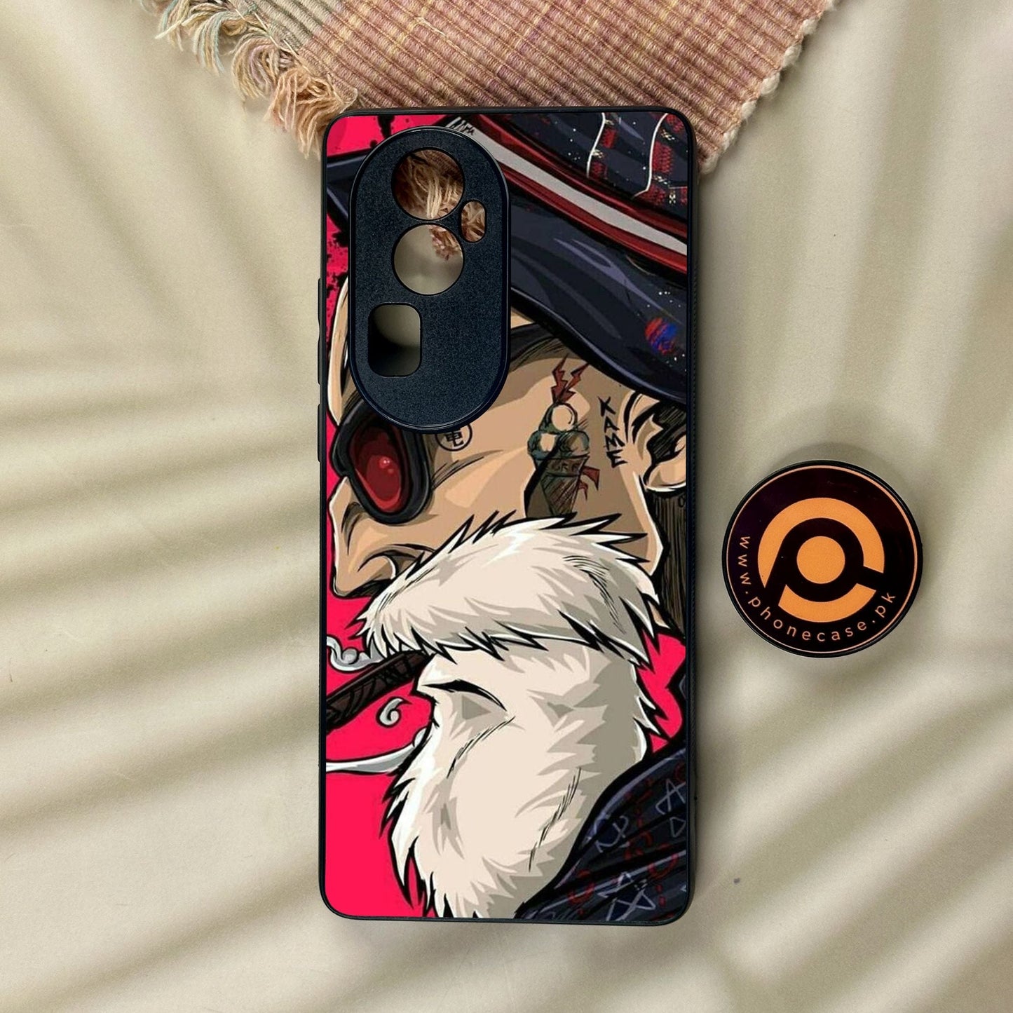 Oppo Reno 10 Pro Plus - Master Roshi - Premium Metal Printed Soft Bumper Shock Proof Case