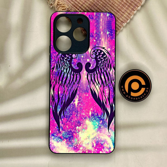 Realme Note 70 - Angel Wings Design 9 - Premium Metal Printed Soft Bumper Shock Proof Case