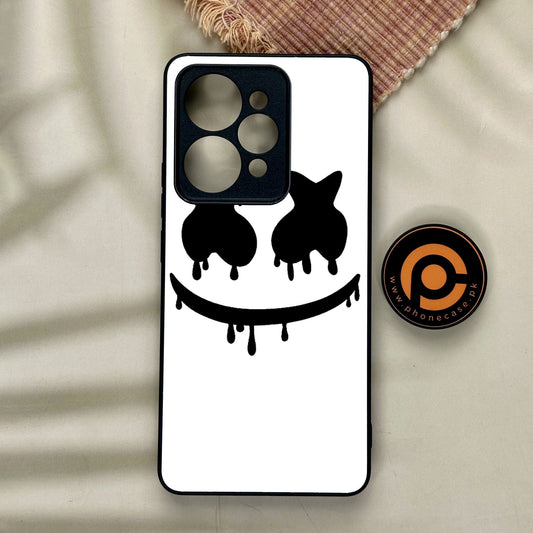 Realme 15 - Marshmello Face - Premium Metal Printed Soft Bumper Shock Proof Case
