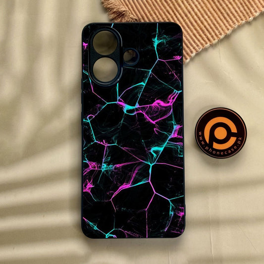 Vivo V60 Lite  - Black Marble Design 9 - Premium Metal Printed Soft Bumper Shock Proof Case