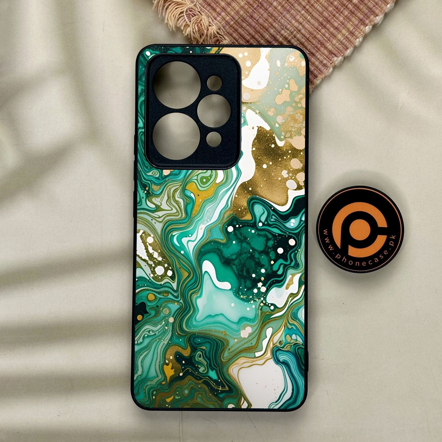 Realme 15 Pro - Liquid Design 8 - Premium Metal Printed Soft Bumper Shock Proof Case