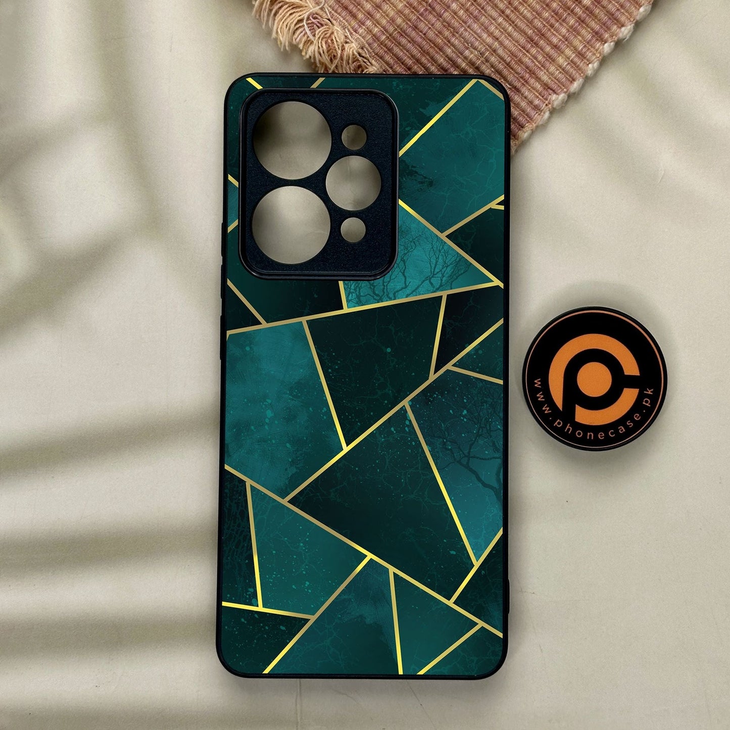 Realme 15 Pro - Geometric Design 1 - Premium Metal Printed Soft Bumper Shock Proof Case