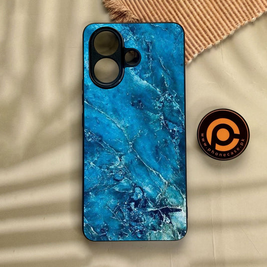 Vivo V60 Lite  - Blue 2.0 Design 3 - Premium Metal Printed Soft Bumper Shock Proof Case