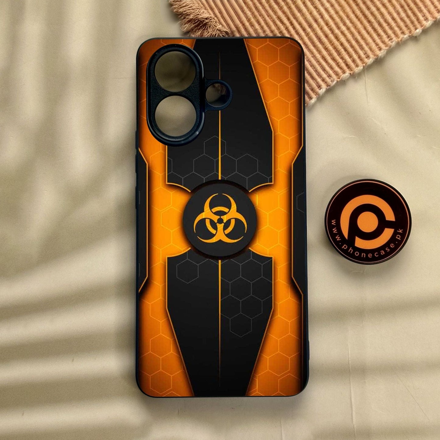 Vivo V60 Lite  - Biohazard Design 2 - Premium Metal Printed Soft Bumper Shock Proof Case