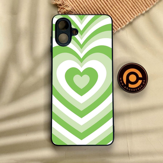 Samsung Galaxy A07 - Heartbeat Design 10 - Premium Metal Printed Soft Bumper Shock Proof Case