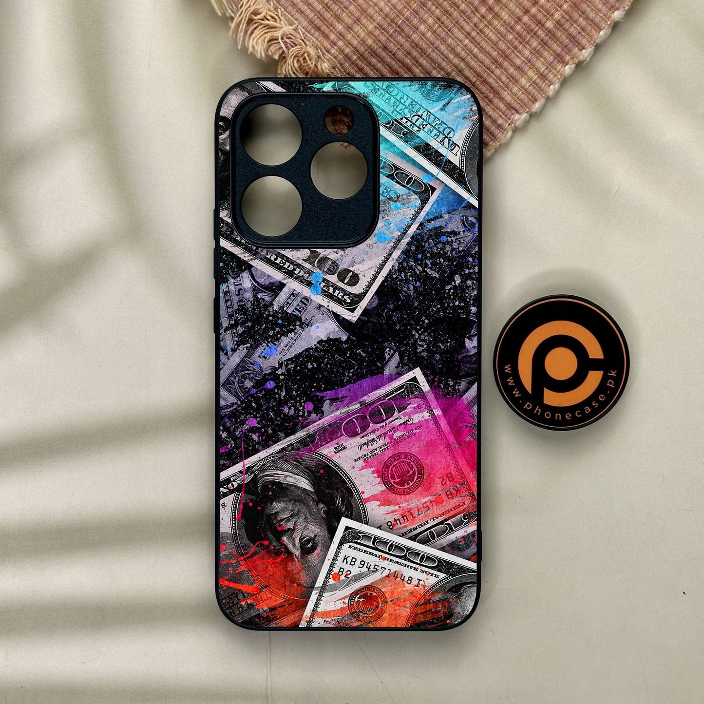 Realme 15T - Dollar Design 4 - Premium Metal Printed Soft Bumper Shock Proof Case