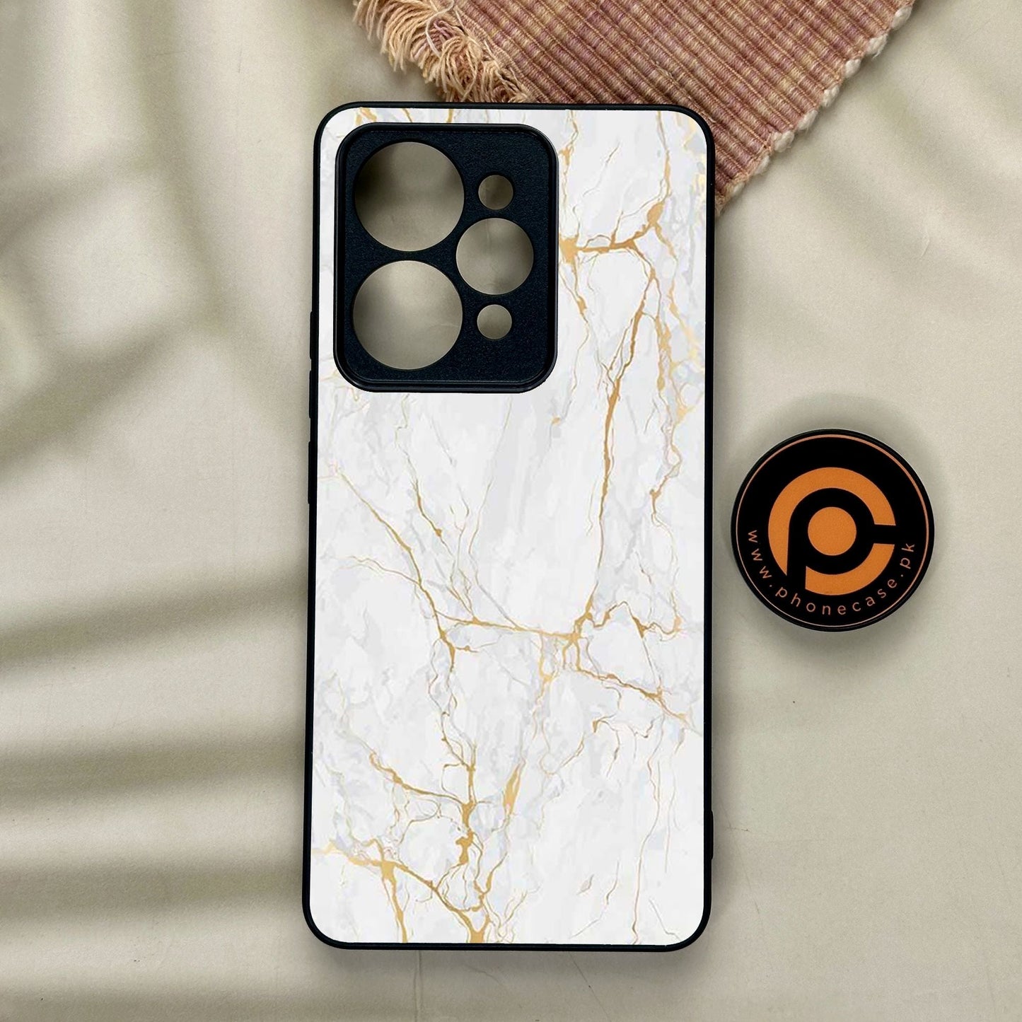 Realme 15 Pro - White Design 8 - Premium Metal Printed Soft Bumper Shock Proof Case