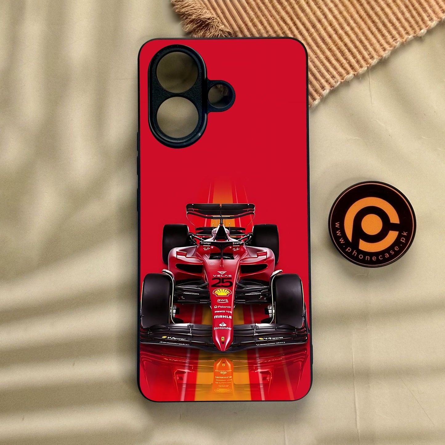 Vivo V60 Lite  - Formula 1 Design - Premium Metal Printed Soft Bumper Shock Proof Case