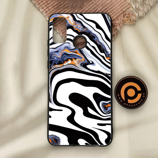 Honor 9X Lite - Liquid Marble Design 10 - Premium Metal Printed Soft Bumper Shock Proof Case