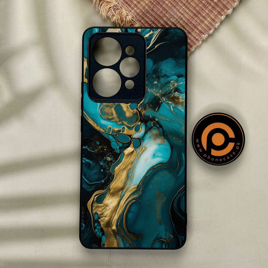 Realme 15 Pro - Liquid Marble Design 3 - Premium Metal Printed Soft Bumper Shock Proof Case