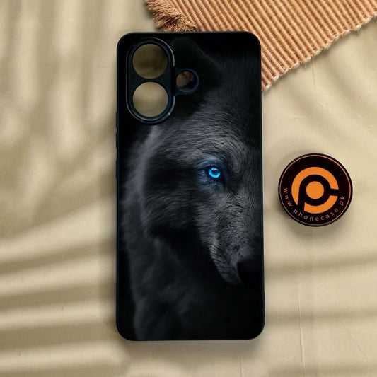 Vivo V60 Lite  - Wolf Design 9 - Premium Metal Printed Soft Bumper Shock Proof Case