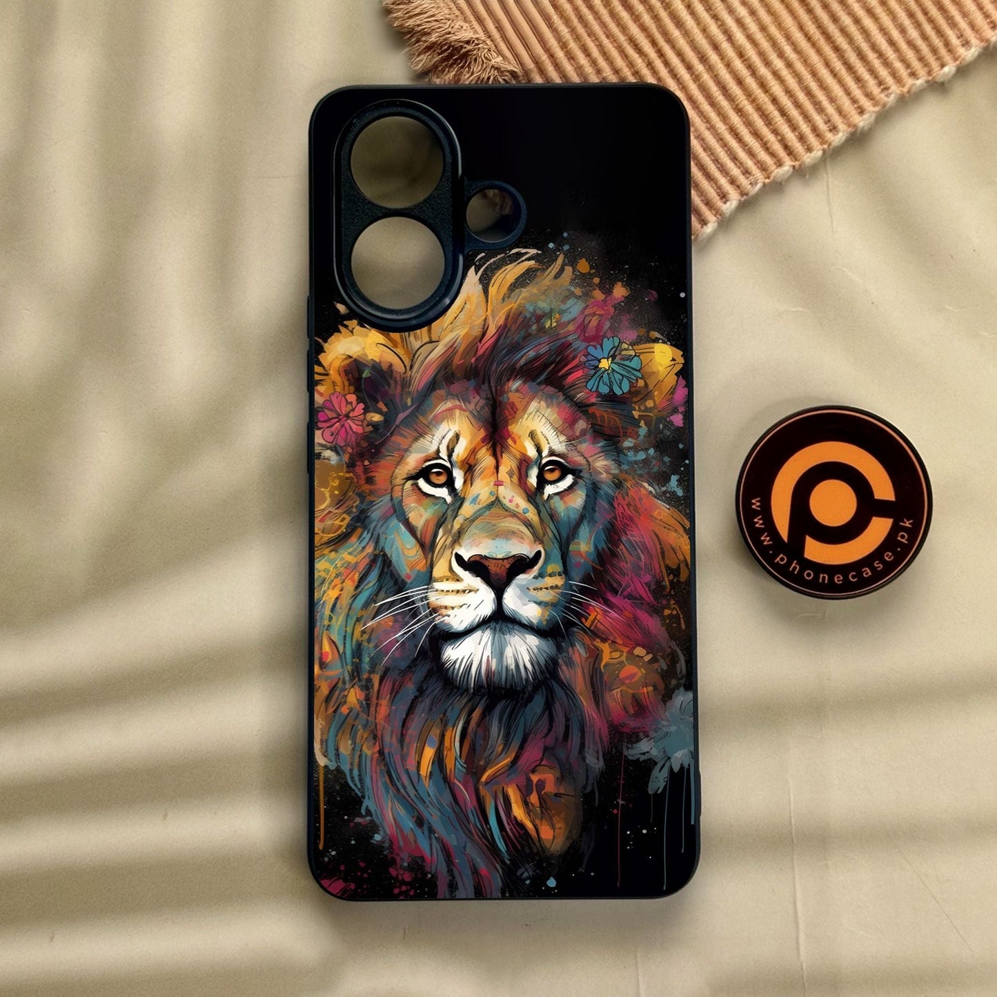 Vivo V60 Lite  - Tiger 2.0 Design 10 - Premium Metal Printed Soft Bumper Shock Proof Case