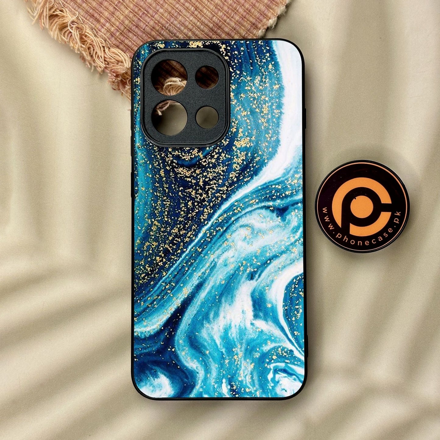 OnePlus 13T - Blue Marble Design 5 - Premium Metal Printed Soft Bumper Shock Proof Case