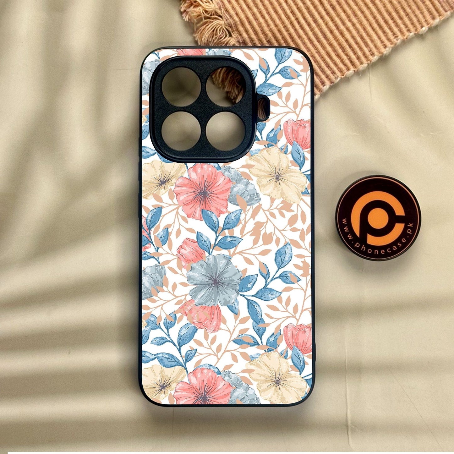 Xiaomi 15T Pro - Seamless Flower - Premium Metal Printed Soft Bumper Shock Proof Case