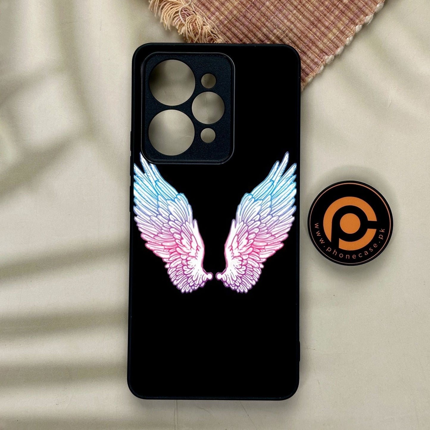 Realme 15 - Angel Wings Design 8 - Premium Metal Printed Soft Bumper Shock Proof Case