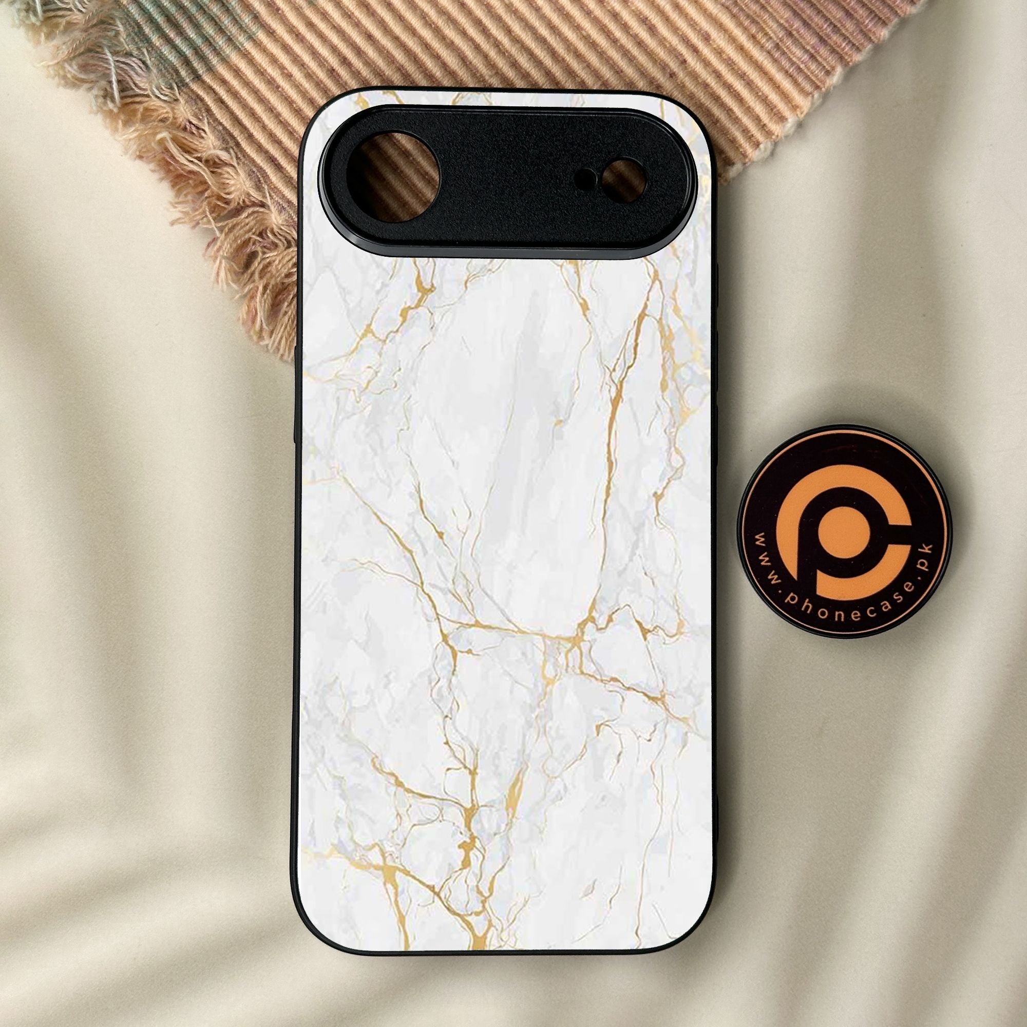 iPhone Air - White Design 8 - Premium Metal Printed Soft Bumper Shock Proof Case