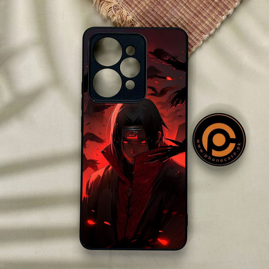 Realme 15 Pro - Red Rings Itachi - Premium Metal Printed Soft Bumper Shock Proof Case