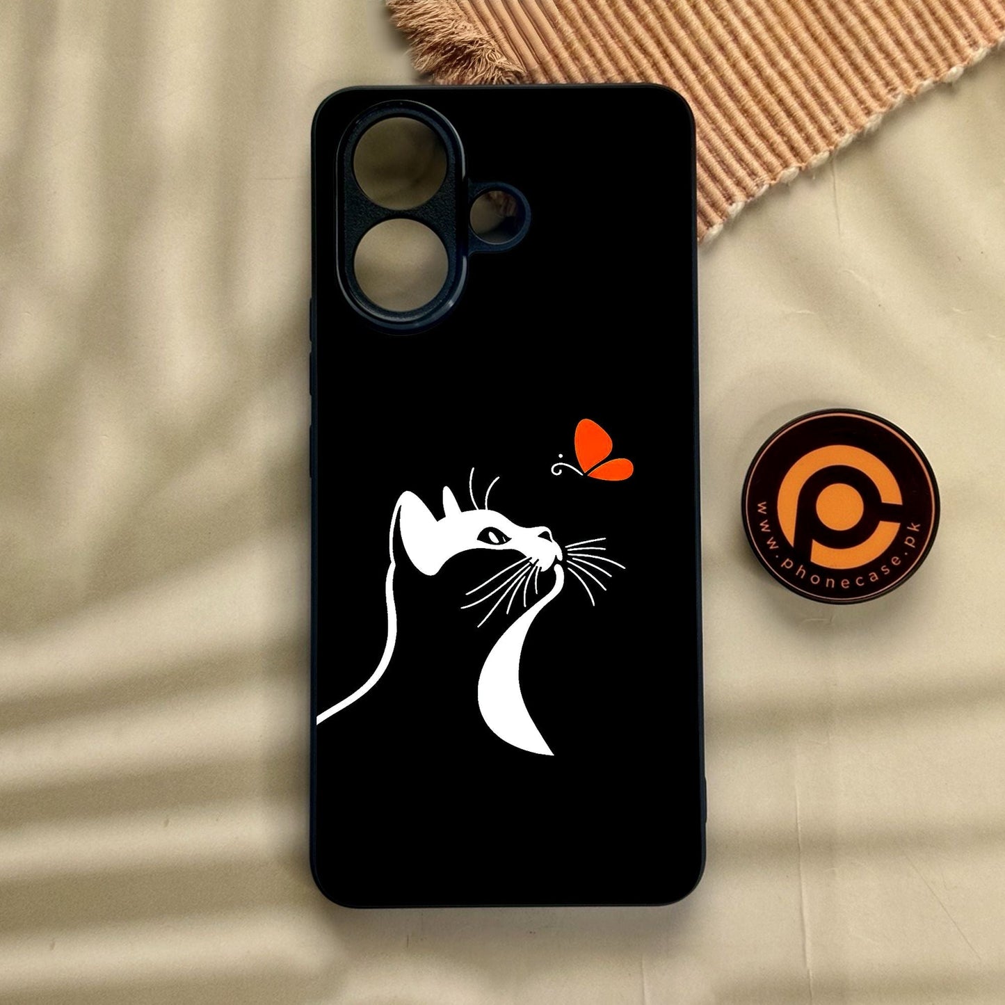 Vivo V60 Lite  - Minimalistic Design 3 - Premium Metal Printed Soft Bumper Shock Proof Case