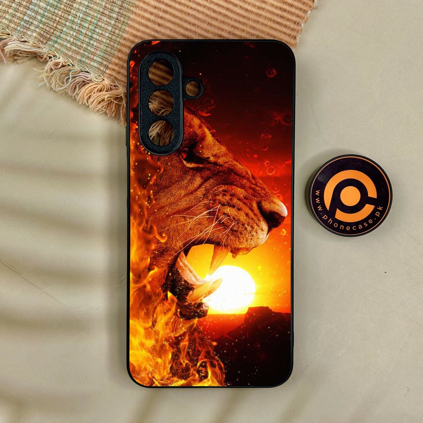 Samsung Galaxy A17 - Tiger Design 1 - Premium Metal Printed Soft Bumper Shock Proof Case