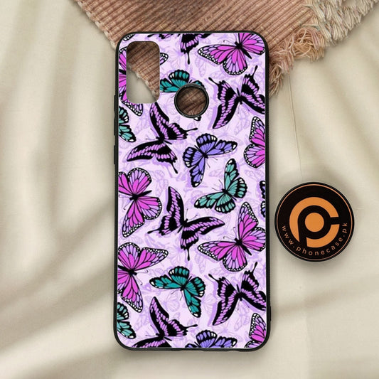 Honor 9X Lite - Butterflies Design 10 - Premium Metal Printed Soft Bumper Shock Proof Case