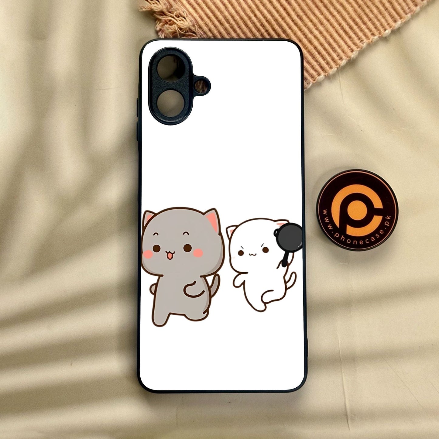 Samsung Galaxy A07 - Cute Bubu Dudu Design 8 - Premium Metal Printed Soft Bumper Shock Proof Case