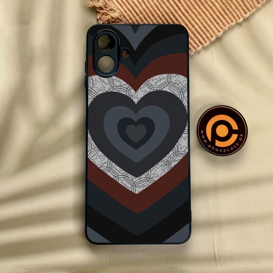 Samsung Galaxy A07 - Heart 2.0 Design 7 - Premium Metal Printed Soft Bumper Shock Proof Case