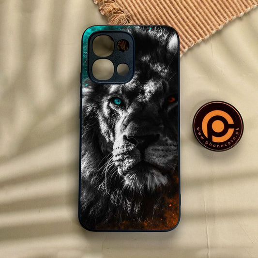 Oppo A6 Pro - Tiger Design 3 - Premium Metal Printed Soft Bumper Shock Proof Case