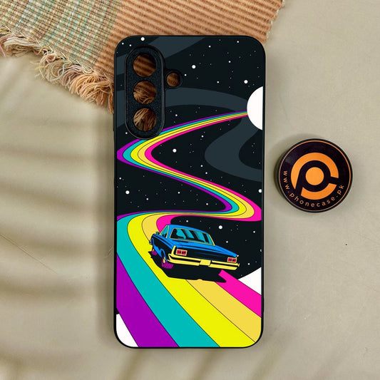 Samsung Galaxy A17 - Drive To The Moon - Premium Metal Printed Soft Bumper Shock Proof Case