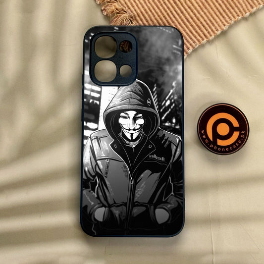 Oppo A6 Pro - Anonymous 2.0 Design 1 - Premium Metal Printed Soft Bumper Shock Proof Case