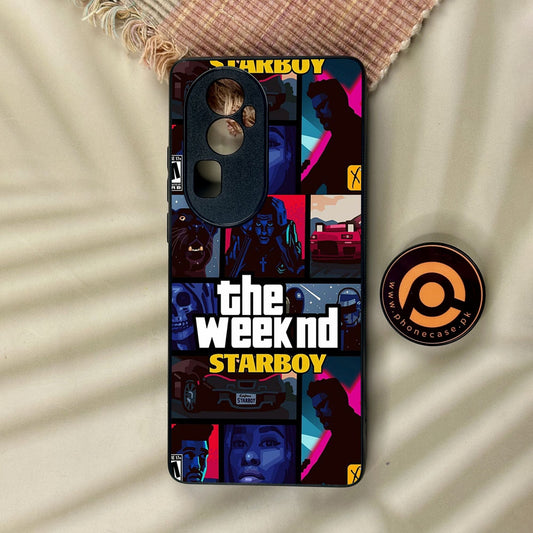 Oppo Reno 10 Pro Plus - The Weeknd Star Boy - Premium Metal Printed Soft Bumper Shock Proof Case