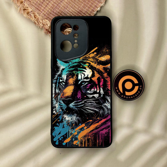 Oppo Find X5 Pro - Tiger 2.0 Design 9 - Premium Metal Printed Soft Bumper Shock Proof Case