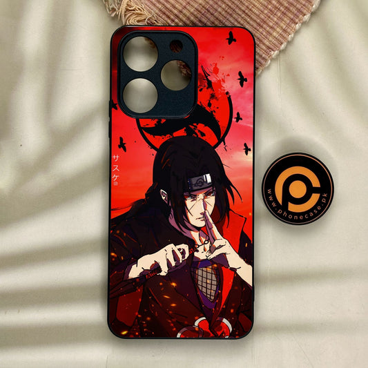 Realme Note 70 - Uchiha Itachi - Premium Metal Printed Soft Bumper Shock Proof Case