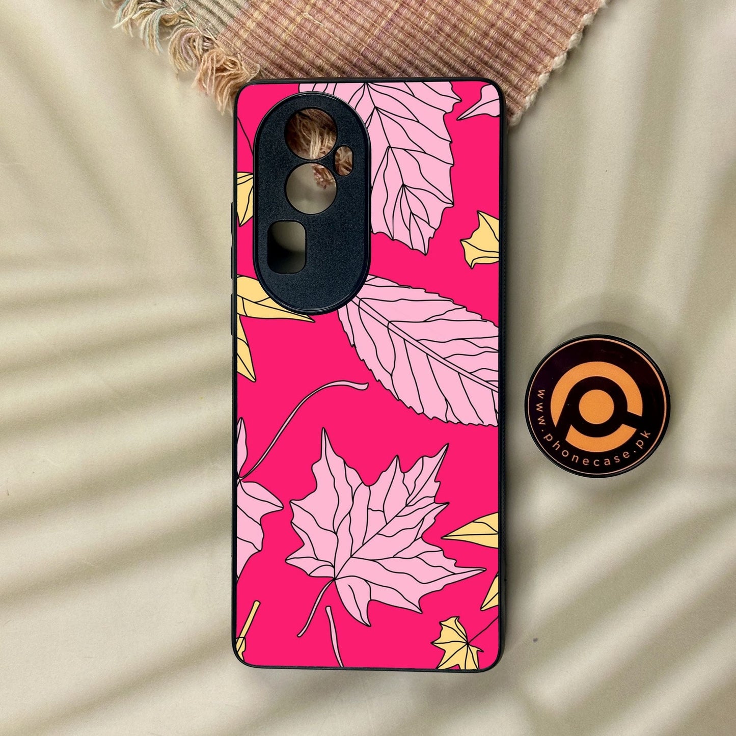 Oppo Reno 10 Pro Plus - Floral Series Design 6 - Premium Metal Printed Soft Bumper Shock Proof Case