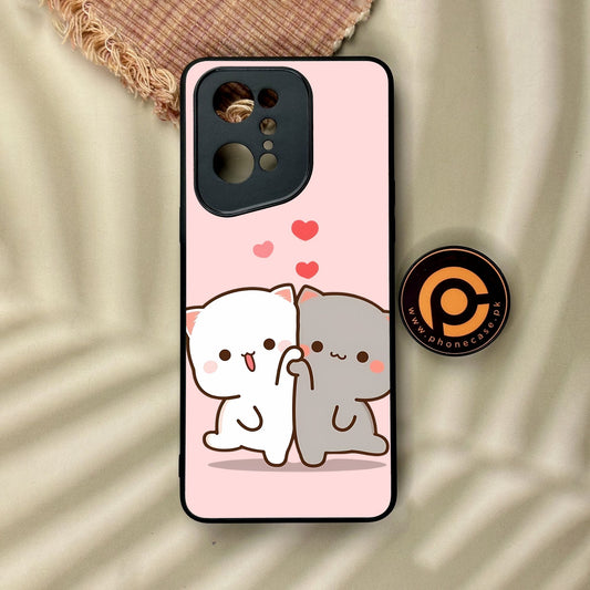 Oppo Find X5 Pro - Cute Bubu Dudu Design 6 - Premium Metal Printed Soft Bumper Shock Proof Case