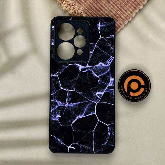 Realme 15 - Black Marble Design 10 - Premium Metal Printed Soft Bumper Shock Proof Case