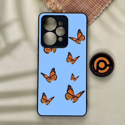 Realme 15 Pro - Butterflies Design 3 - Premium Metal Printed Soft Bumper Shock Proof Case