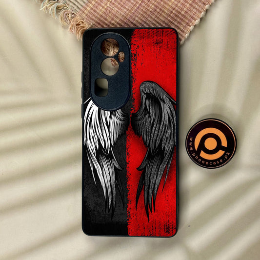 Oppo Reno 10 Pro Plus - Angel 2.0 Design 10 - Premium Metal Printed Soft Bumper Shock Proof Case