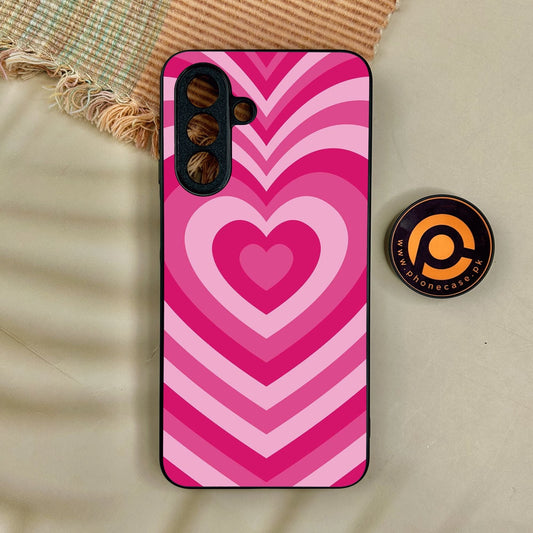 Samsung Galaxy A17 - Heartbeat Design 6 - Premium Metal Printed Soft Bumper Shock Proof Case