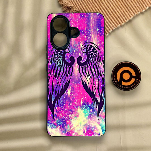 Vivo V60 Lite  - Angel Wings Design 9 - Premium Metal Printed Soft Bumper Shock Proof Case