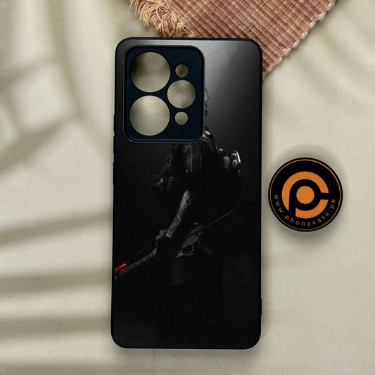 Realme 15 Pro - Black Art Design 9 - Premium Metal Printed Soft Bumper Shock Proof Case