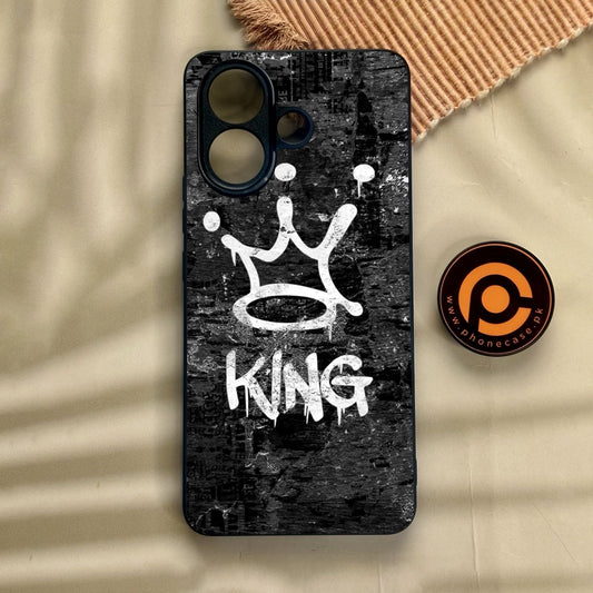 Vivo V60 Lite  - King Design 8 - Premium Metal Printed Soft Bumper Shock Proof Case