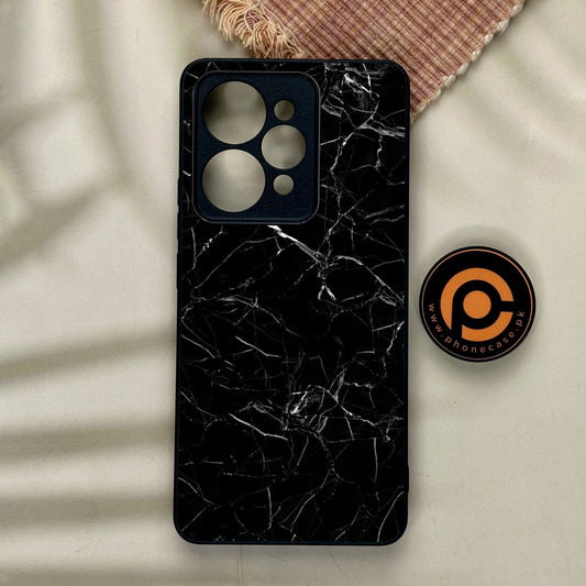 Realme 15 - Black Marble Design 1 - Premium Metal Printed Soft Bumper Shock Proof Case