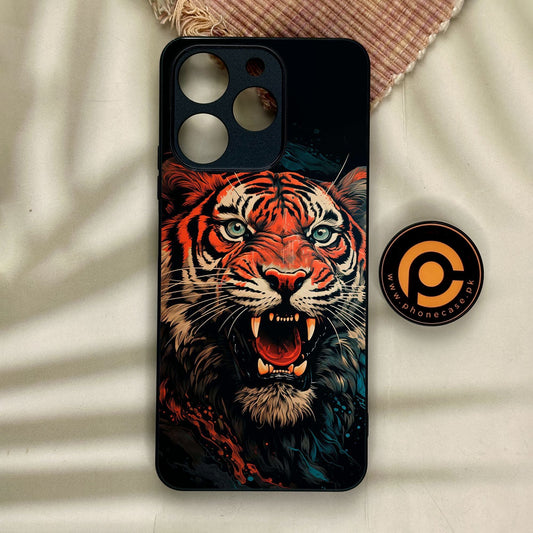 Realme Note 70 - Tiger 2.0 Design 3 - Premium Metal Printed Soft Bumper Shock Proof Case