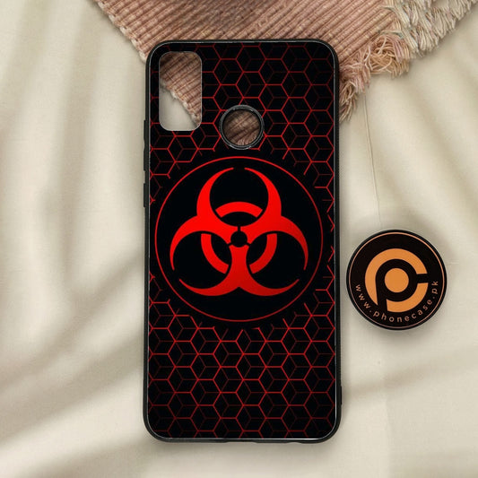 Honor 9X Lite - Biohazard Design 8 - Premium Metal Printed Soft Bumper Shock Proof Case