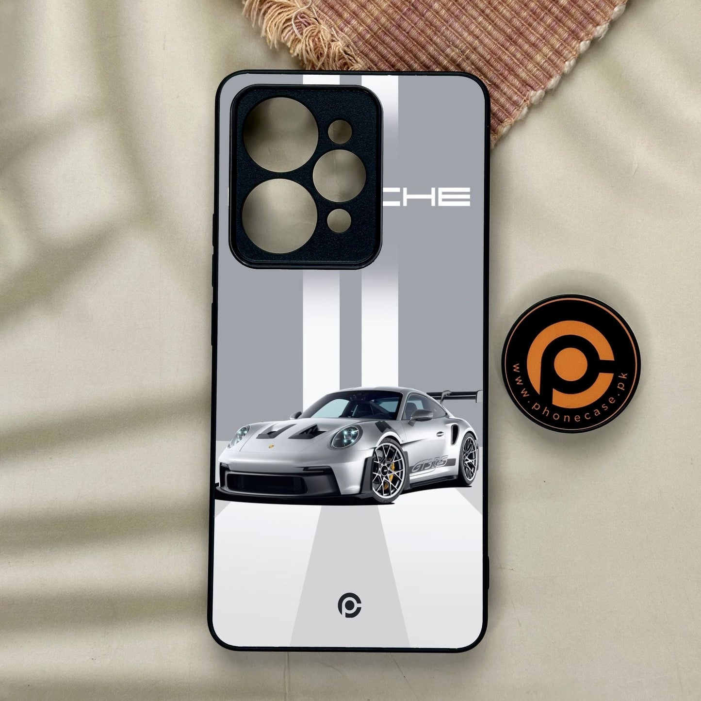 Realme 15 - Porsche Gt3 Rs Thrill - Premium Metal Printed Soft Bumper Shock Proof Case