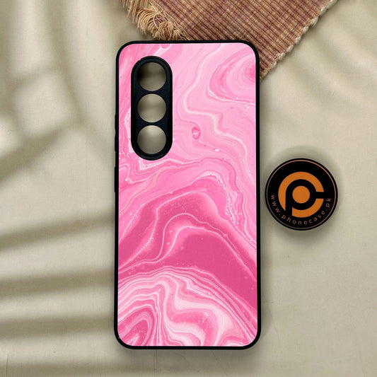 Itel S25 - Pink Design 3 - Premium Metal Printed Soft Bumper Shock Proof Case